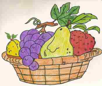Un cetso di frutta degno di Michelangelo