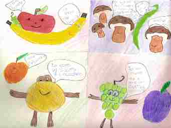La conversazionedei funghi con la frutta